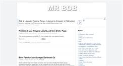 Desktop Screenshot of mrbob.com